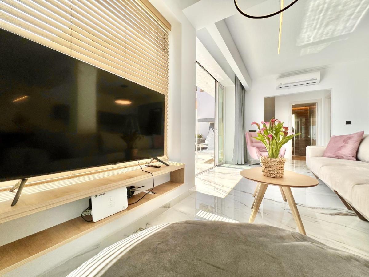 Luxury Villa Barbati Sun With Private Pool By Dadovillas Exterior foto